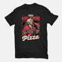 Devil Hunter Game Pizza-Womens-Basic-Tee-Studio Mootant