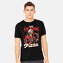 Devil Hunter Game Pizza-Mens-Heavyweight-Tee-Studio Mootant