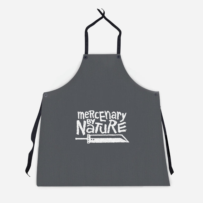 Mercenary By Nature-Unisex-Kitchen-Apron-demonigote