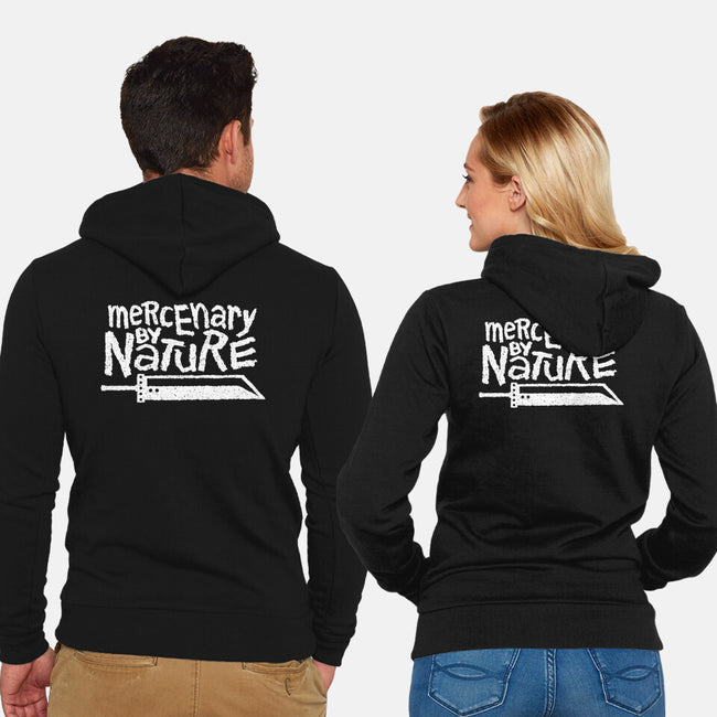 Mercenary By Nature-Unisex-Zip-Up-Sweatshirt-demonigote