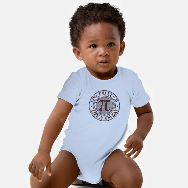 Vintage Pi Day-Baby-Basic-Onesie-retrodivision