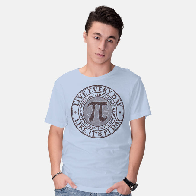 Vintage Pi Day-Mens-Basic-Tee-retrodivision