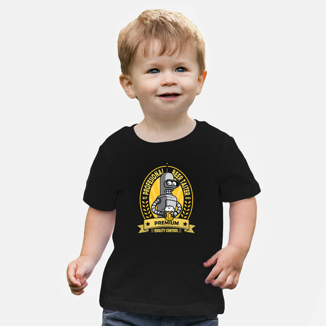 Professional Beer Taster-Baby-Basic-Tee-erion_designs