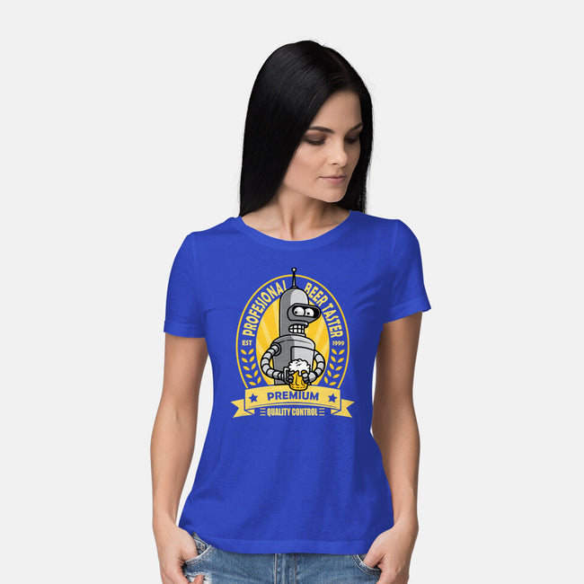 Professional Beer Taster-Womens-Basic-Tee-erion_designs