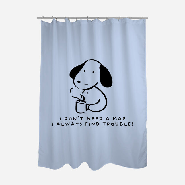 I Don't Need A Map-None-Polyester-Shower Curtain-FunkVampire