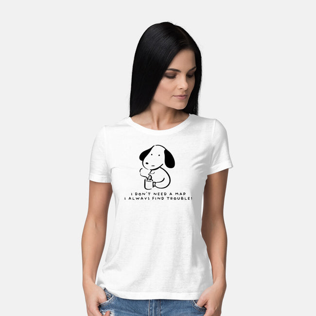 I Don't Need A Map-Womens-Basic-Tee-FunkVampire