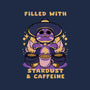 Filled With Stardust And Caffeine-Womens-Racerback-Tank-FunkVampire