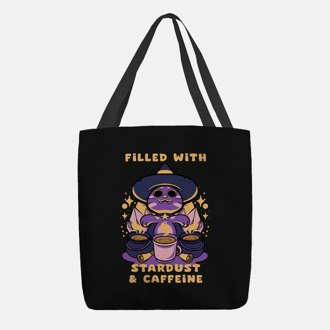 Filled With Stardust And Caffeine-None-Basic Tote-Bag-FunkVampire