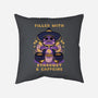 Filled With Stardust And Caffeine-None-Removable Cover w Insert-Throw Pillow-FunkVampire