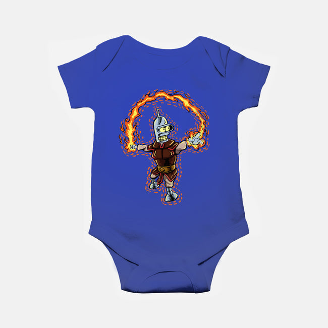 Fire Bender-Baby-Basic-Onesie-nickzzarto