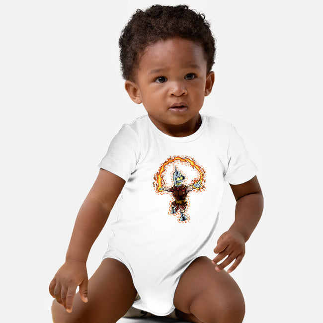 Fire Bender-Baby-Basic-Onesie-nickzzarto