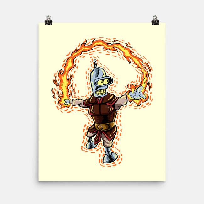 Fire Bender-None-Matte-Poster-nickzzarto