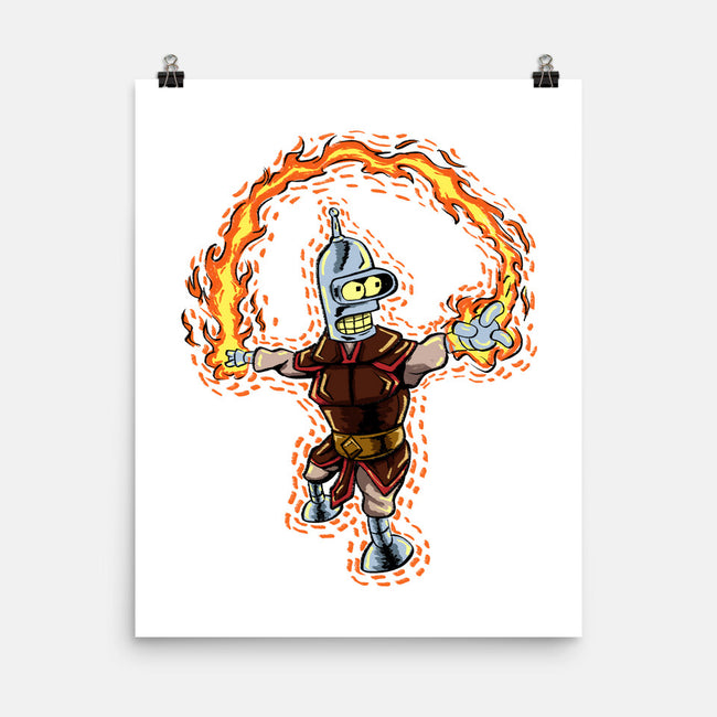 Fire Bender-None-Matte-Poster-nickzzarto