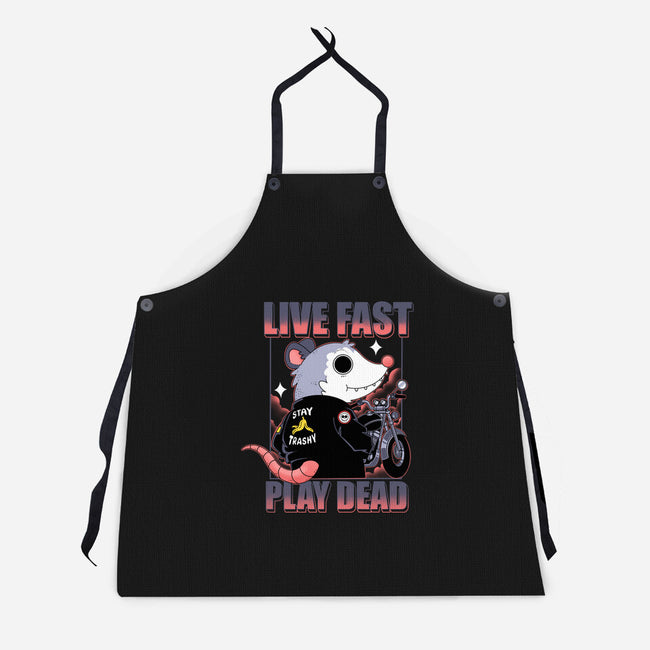 Live Fast Play Dead-Unisex-Kitchen-Apron-Tri haryadi