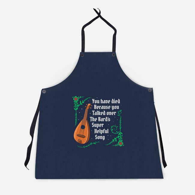 Talking Over The Bard-Unisex-Kitchen-Apron-Aarons Art Room