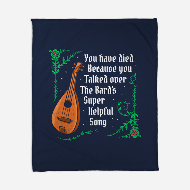 Talking Over The Bard-None-Fleece-Blanket-Aarons Art Room