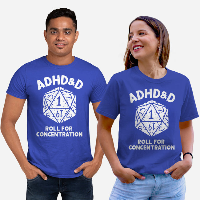 Roll For Concentration-Unisex-Basic-Tee-Aarons Art Room