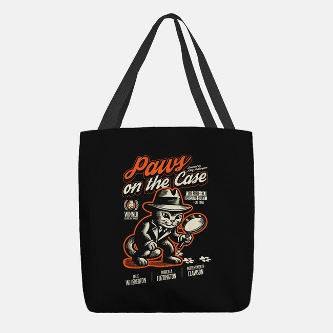 Paws On The Case-None-Basic Tote-Bag-Herk Up Tees