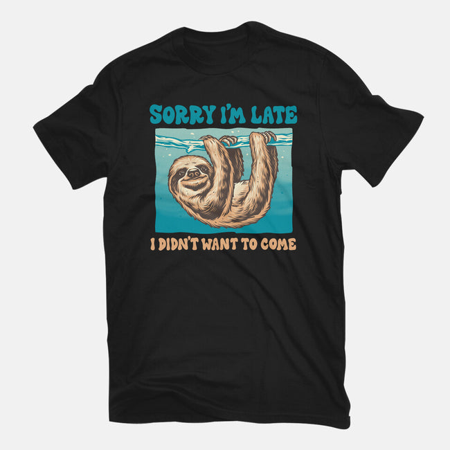 Not So Sorry Sloth-Mens-Basic-Tee-momma_gorilla