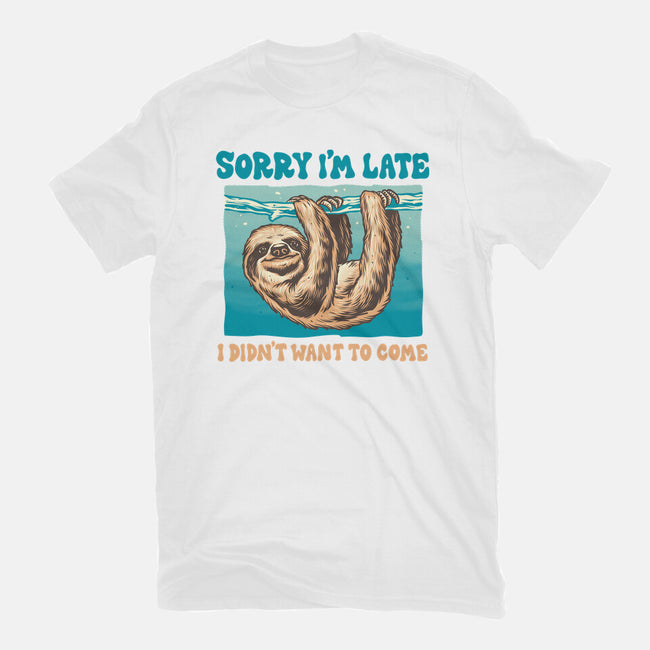 Not So Sorry Sloth-Womens-Basic-Tee-momma_gorilla