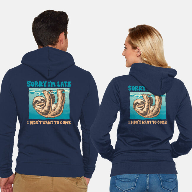 Not So Sorry Sloth-Unisex-Zip-Up-Sweatshirt-momma_gorilla