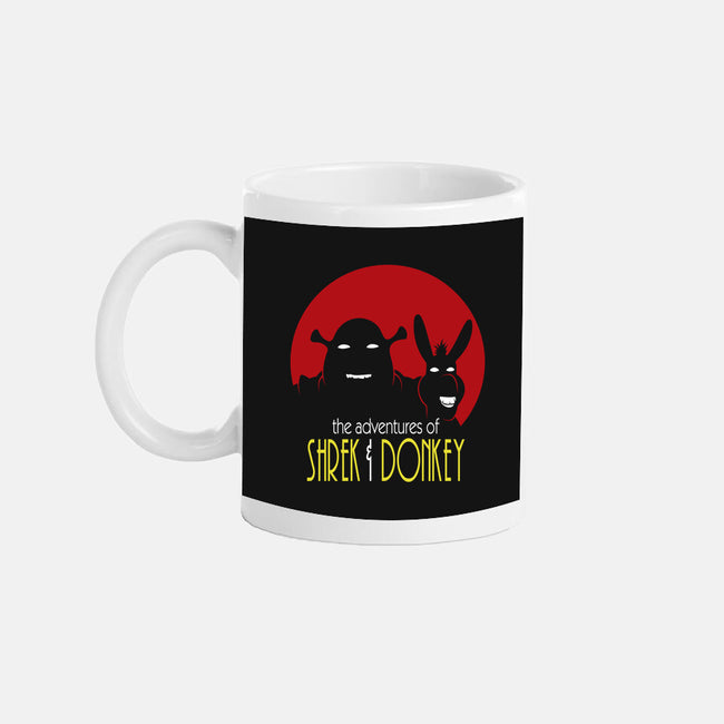 Adventures Of Shrek And Donkey-None-Mug-Drinkware-jasesa