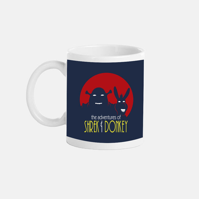 Adventures Of Shrek And Donkey-None-Mug-Drinkware-jasesa