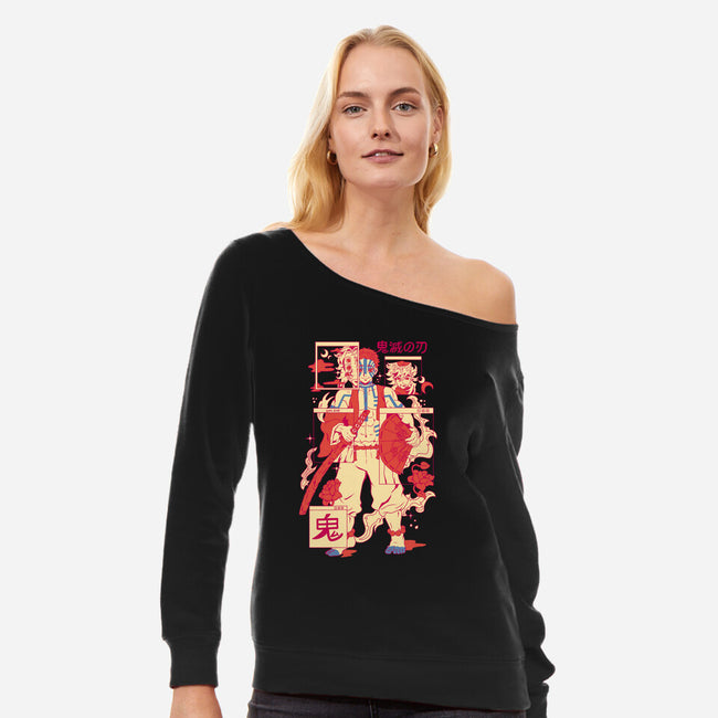 The Onis-Womens-Off Shoulder-Sweatshirt-yumie