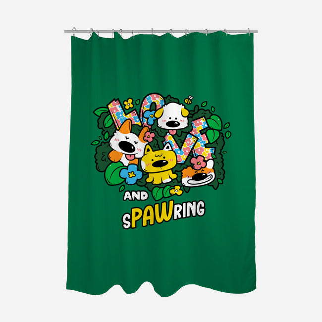 Love And Spawring-None-Polyester-Shower Curtain-krisren28