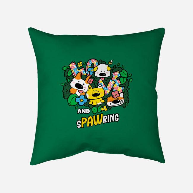 Love And Spawring-None-Removable Cover w Insert-Throw Pillow-krisren28