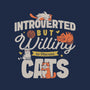 Willing To Discuss Cats-None-Removable Cover w Insert-Throw Pillow-Herk Up Tees