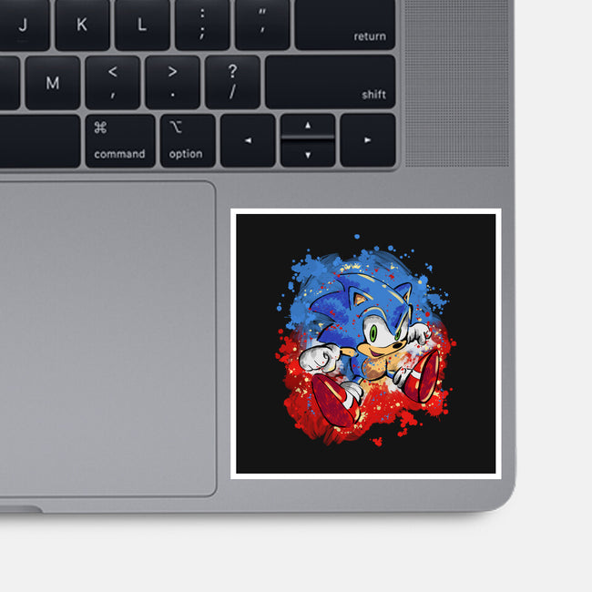 Hedgehog Paint-None-Glossy-Sticker-nickzzarto