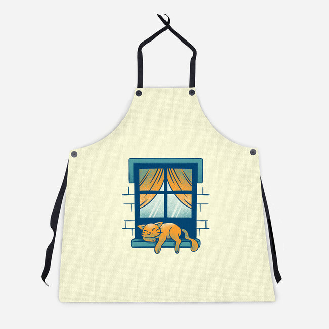 Relax On Window-Unisex-Kitchen-Apron-FunkVampire