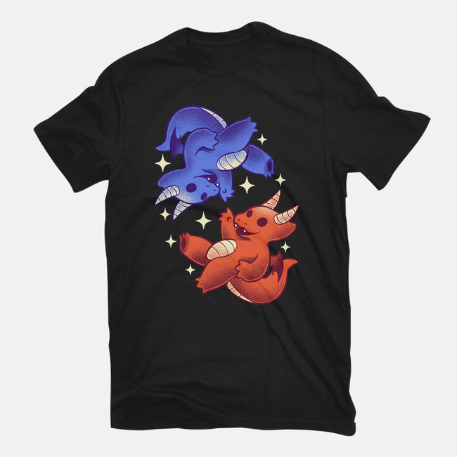 Fire And Water Dragons-Mens-Premium-Tee-FunkVampire