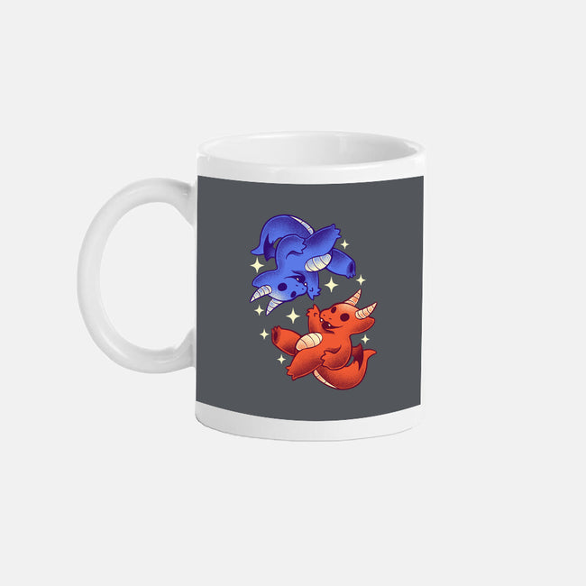 Fire And Water Dragons-None-Mug-Drinkware-FunkVampire