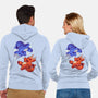 Fire And Water Dragons-Unisex-Zip-Up-Sweatshirt-FunkVampire