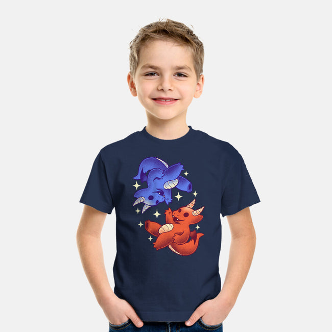 Fire And Water Dragons-Youth-Basic-Tee-FunkVampire