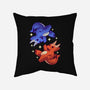 Fire And Water Dragons-None-Removable Cover w Insert-Throw Pillow-FunkVampire