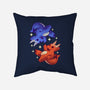 Fire And Water Dragons-None-Removable Cover w Insert-Throw Pillow-FunkVampire