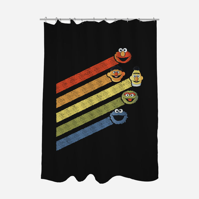 Retro Sesame-None-Polyester-Shower Curtain-NMdesign