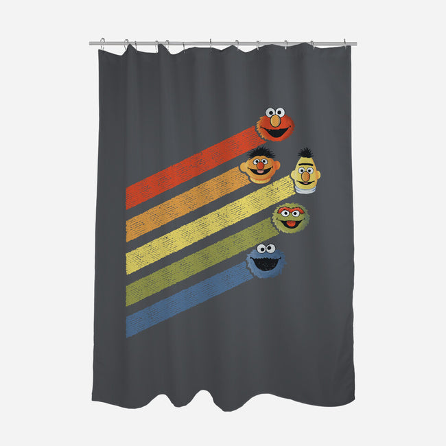 Retro Sesame-None-Polyester-Shower Curtain-NMdesign