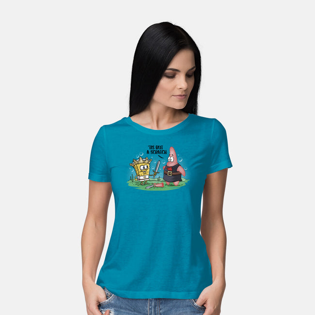 The Holy Grail Under The Sea-Womens-Basic-Tee-zascanauta