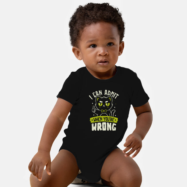 I Can Admit When You're Wrong-Baby-Basic-Onesie-koalastudio