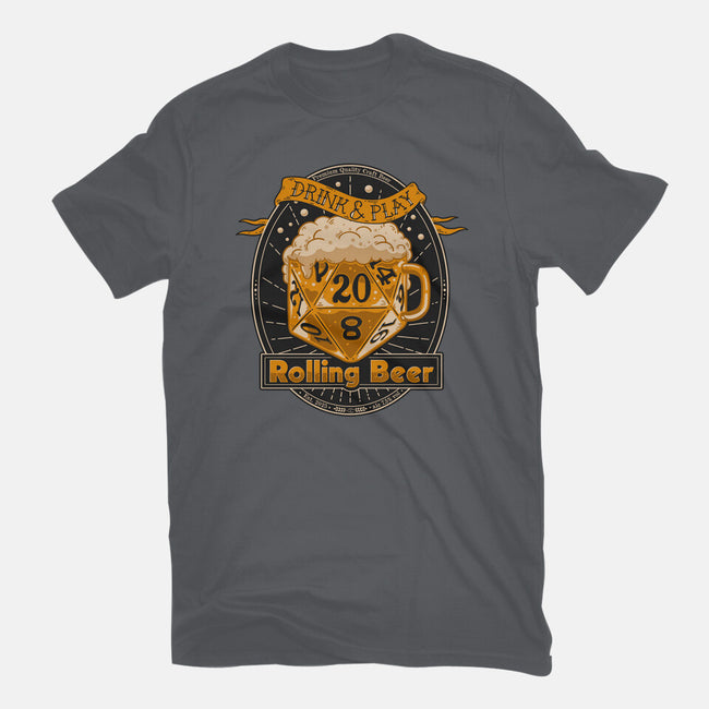 Rolling Beer-Mens-Heavyweight-Tee-Getsousa!