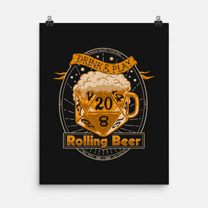 Rolling Beer-None-Matte-Poster-Getsousa!