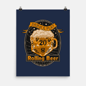 Rolling Beer-None-Matte-Poster-Getsousa!