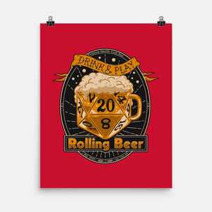 Rolling Beer-None-Matte-Poster-Getsousa!