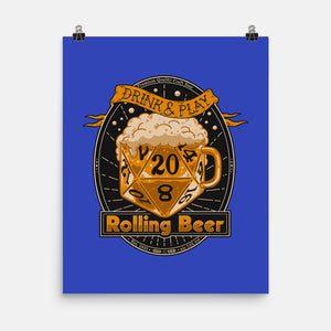 Rolling Beer-None-Matte-Poster-Getsousa!