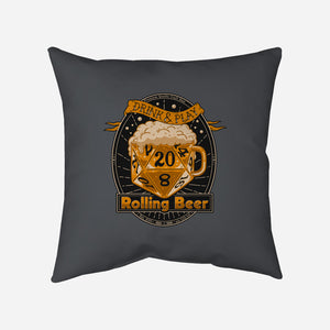 Rolling Beer-None-Removable Cover w Insert-Throw Pillow-Getsousa!