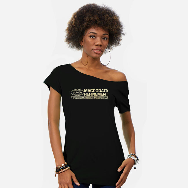 The Work Is Mysterious And Important-Womens-Off Shoulder-Tee-kg07